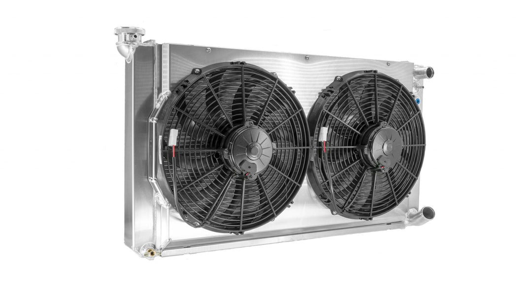 C&R Chevy C10 Truck 1967-1972 LS Radiator Module w/ Dual 14" Fans 15-11400