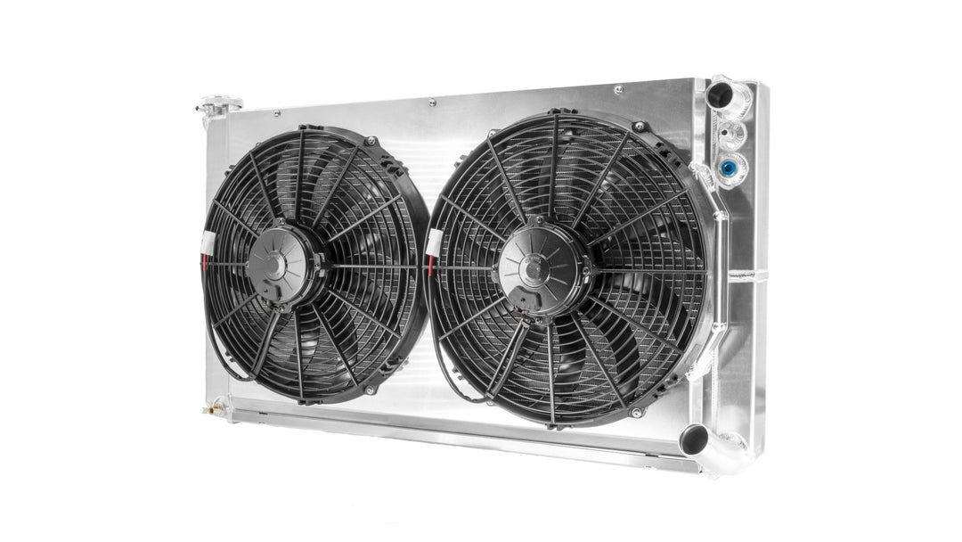 C&R Chevy C10 Truck 1967-1972 LS Radiator Module w/ TOC & Dual 14" Fans 15-11401