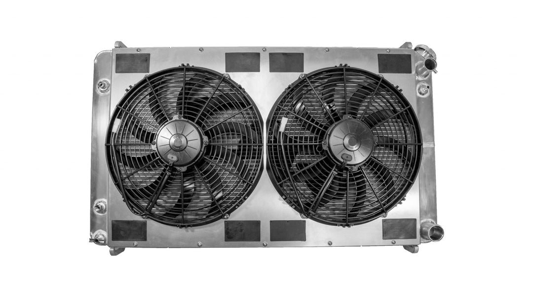 C&R Chevy C10 Truck 1973-1987 LS Radiator Module w/ TOC & Dual 16" Fans 15-11451