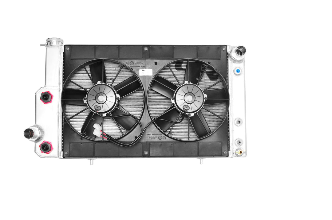 C&R Ford Mustang 1967-1970 Radiator Module 5.0 Coyote - EOC, PS Cooler & Dual 11" Fans 15-11554