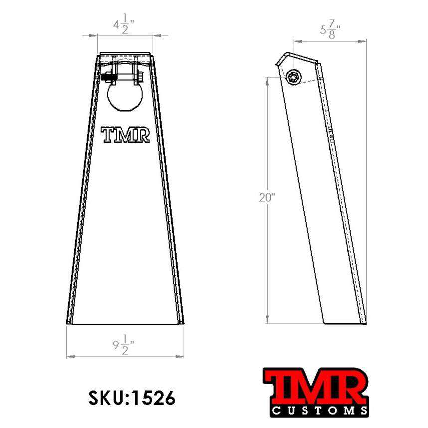 TMR Customs Universal Rear Coilover/Shock/Strut Towers - EXTENDED HEIGHT