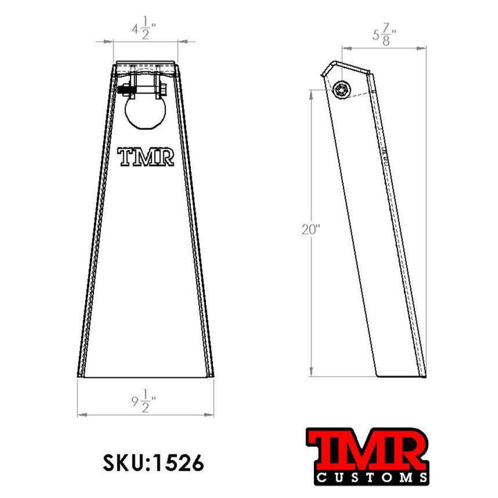 TMR Customs Universal Rear Coilover/Shock/Strut Towers - EXTENDED HEIGHT