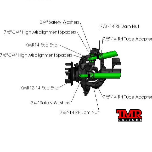 TMR Customs 7/8" Heavy Duty Steering
