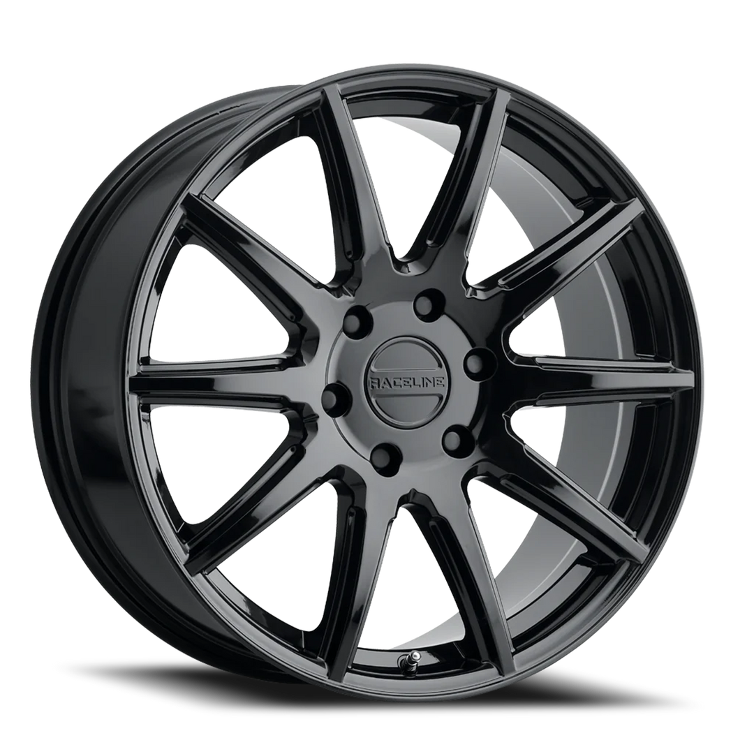 Raceline Spike 159 GB 20x8.5 6 on 135 Gloss Black