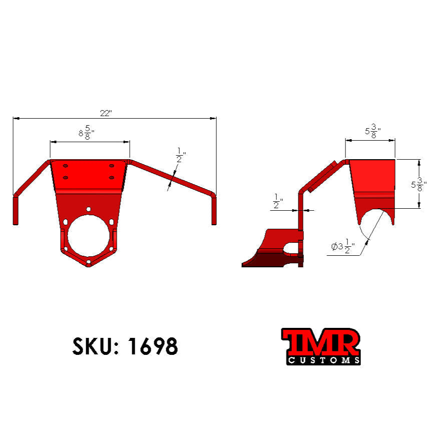 TMR Customs 14 Bolt Simple Truss & Pinion Guard - TMR Customs