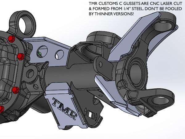 TMR Customs Jeep JK Inner C/Knuckle Gussets - FORMED