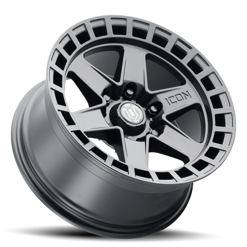 ICON Alloys Raider Satin Black 17x8.5 6x135 6mm Offset 5" BS (3417856350SB)