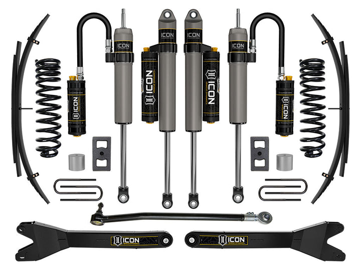 ICON 2023-2026 Ford F-250/350 Super Duty 4WD Gas 2.5" Lift Stage 4 Suspension w/Radius Arms & Expansion Packs