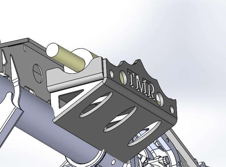 TMR Customs Universal Hydraulic Steering Ram Mount