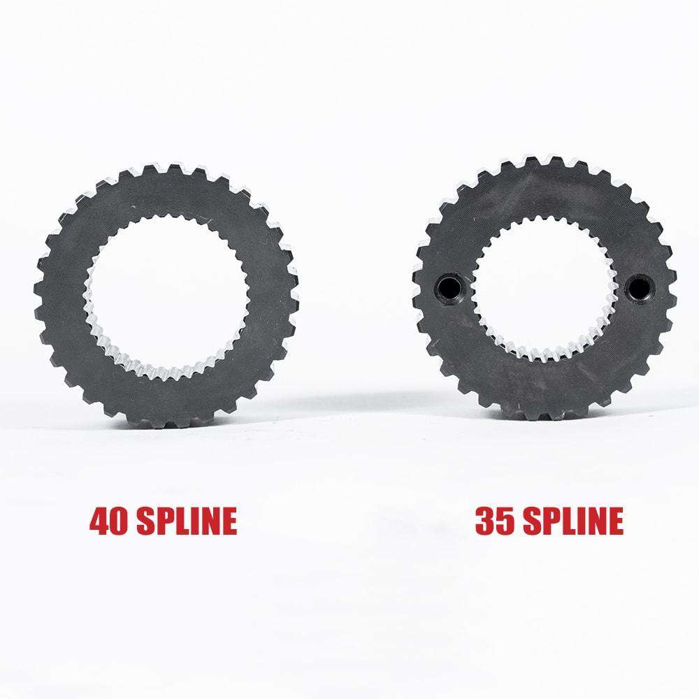 TMR Customs 05+ FORD Dana 60 Drive Flange Kit - 35 Spline - Black