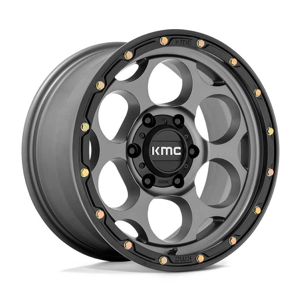 KMC KM541 Dirty Harry Wheel - Satin Gray w/ Black Lip