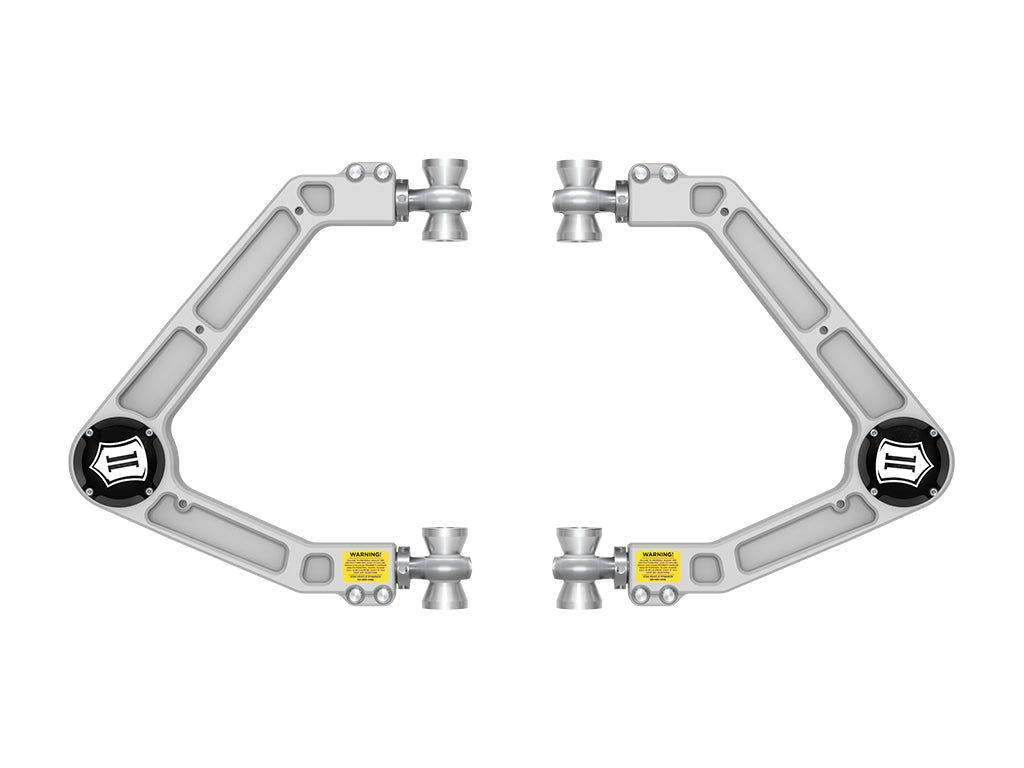 ICON 2023-2026 GMC Canyon/Chevy Colorado Trail Boss & ZR2 Billet Upper Control Arms w/Delta Joint PRO