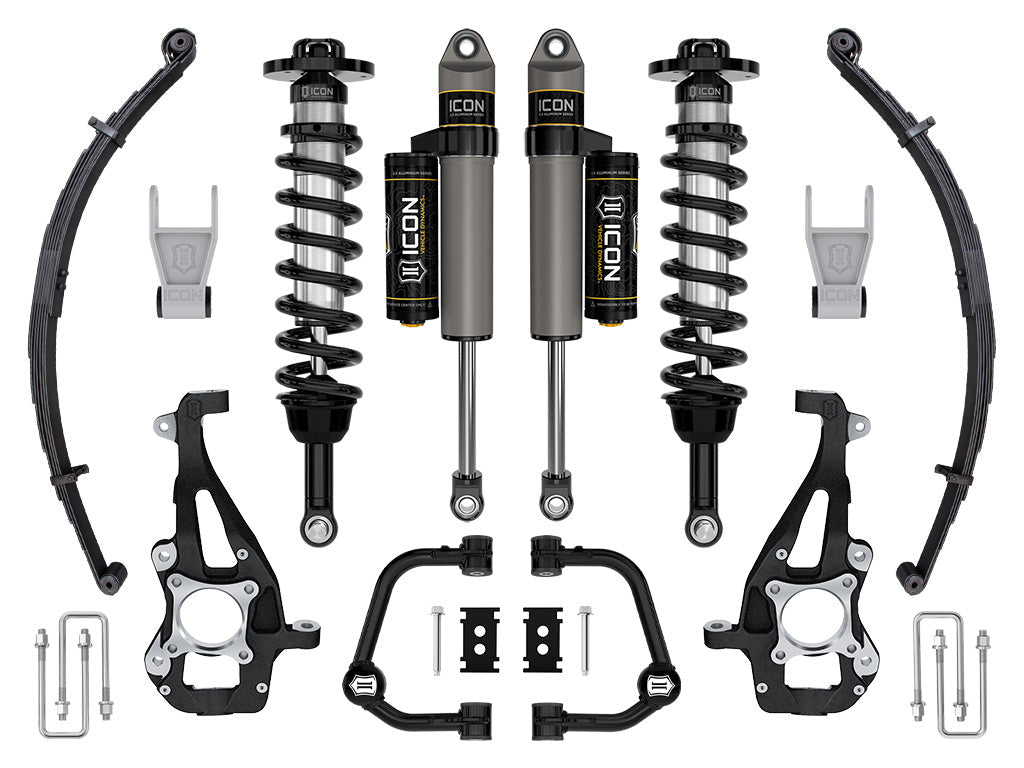ICON 2021-2026 Ford F-150 4WD 3.5-4.5" Lift Stage 2 Suspension Tubular w/Leaf Packs