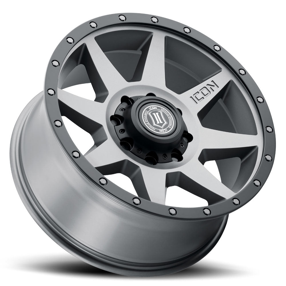ICON Alloys Rebound Titanium 20x9 8x170 6mm Offset 5.25" BS (1820908152TT)
