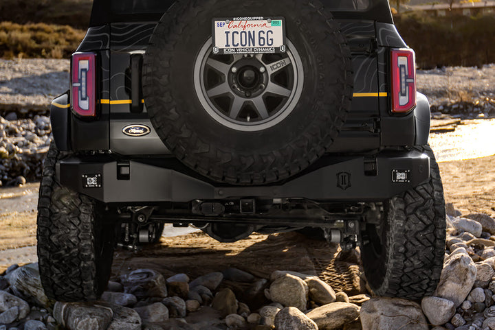 ICON Impact Armor 2021-2026 Ford Bronco Rear Pro Series Bumper (45202)