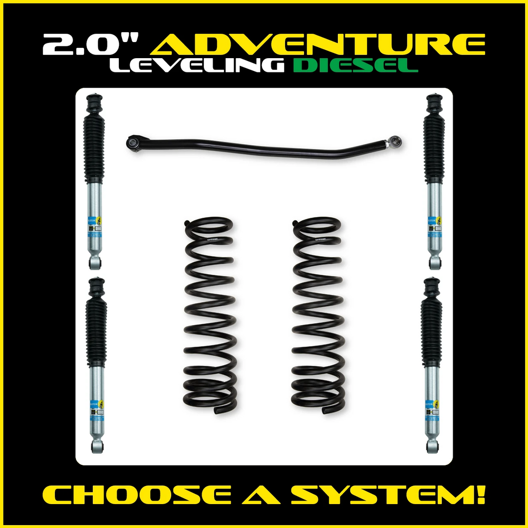 Rock Krawler 2.0 Inch Adventure Leveling System - 2013-2018 Ram 3500 HD - Diesel