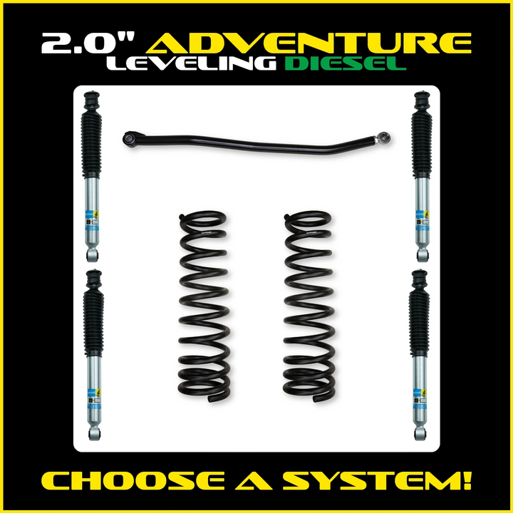 Rock Krawler 2.0 Inch Adventure Leveling System - 2013-2018 Ram 3500 HD - Diesel