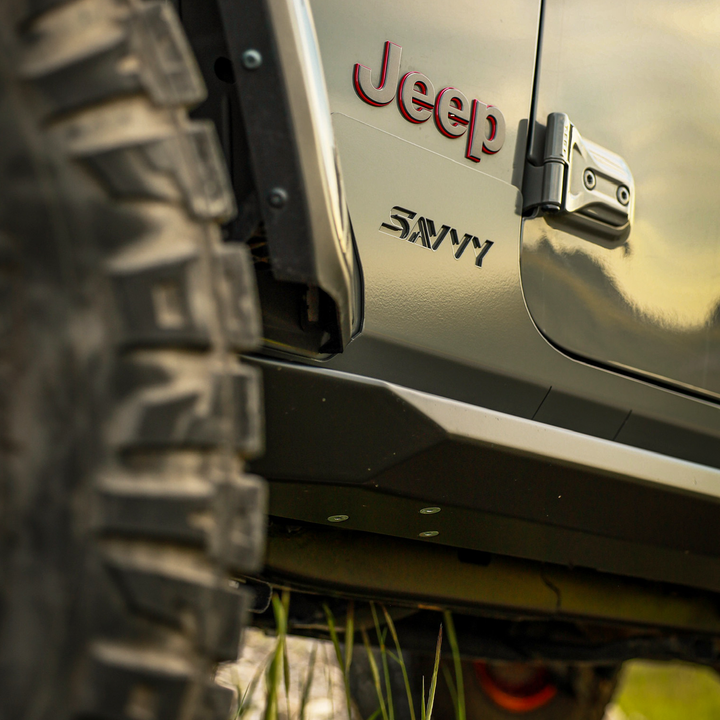 Savvy Rock Sliders Krawler Lite (Weld On) - 2018-2026 Jeep JLU