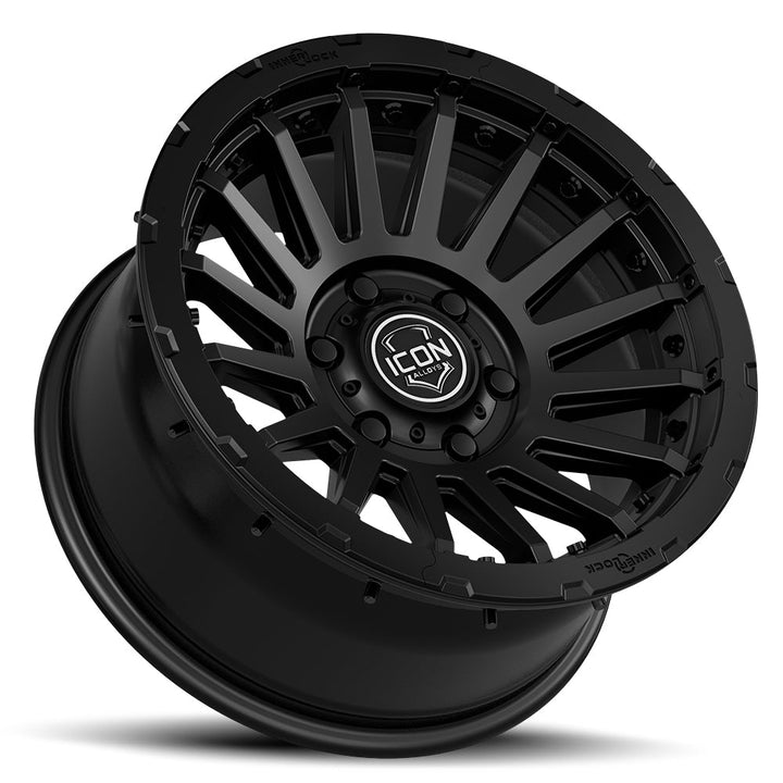 ICON Alloys Recon Pro Satin Black 17x8.5 6x135 6mm Offset 5" BS (23617856350SB)