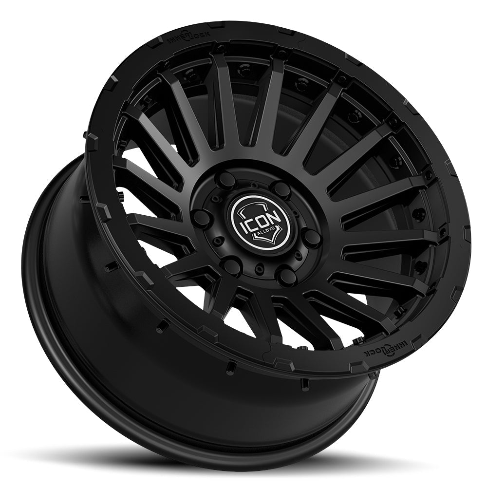 ICON Alloys Recon Pro Satin Black 17x8.5 6x5.5 25mm Offset 5.75" BS (23617859057SB)