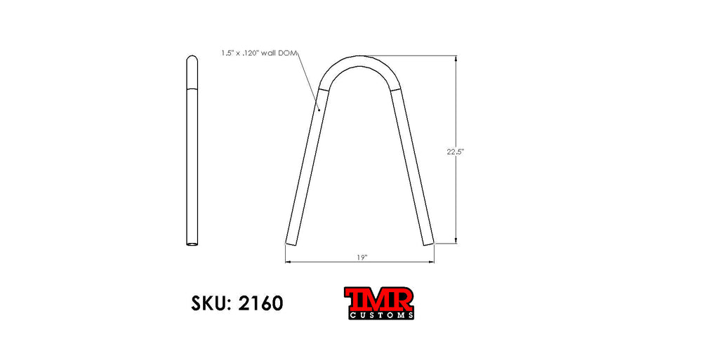 TMR Customs 1.5" Universal Shock Hoop Kit - EXTENDED HEIGHT