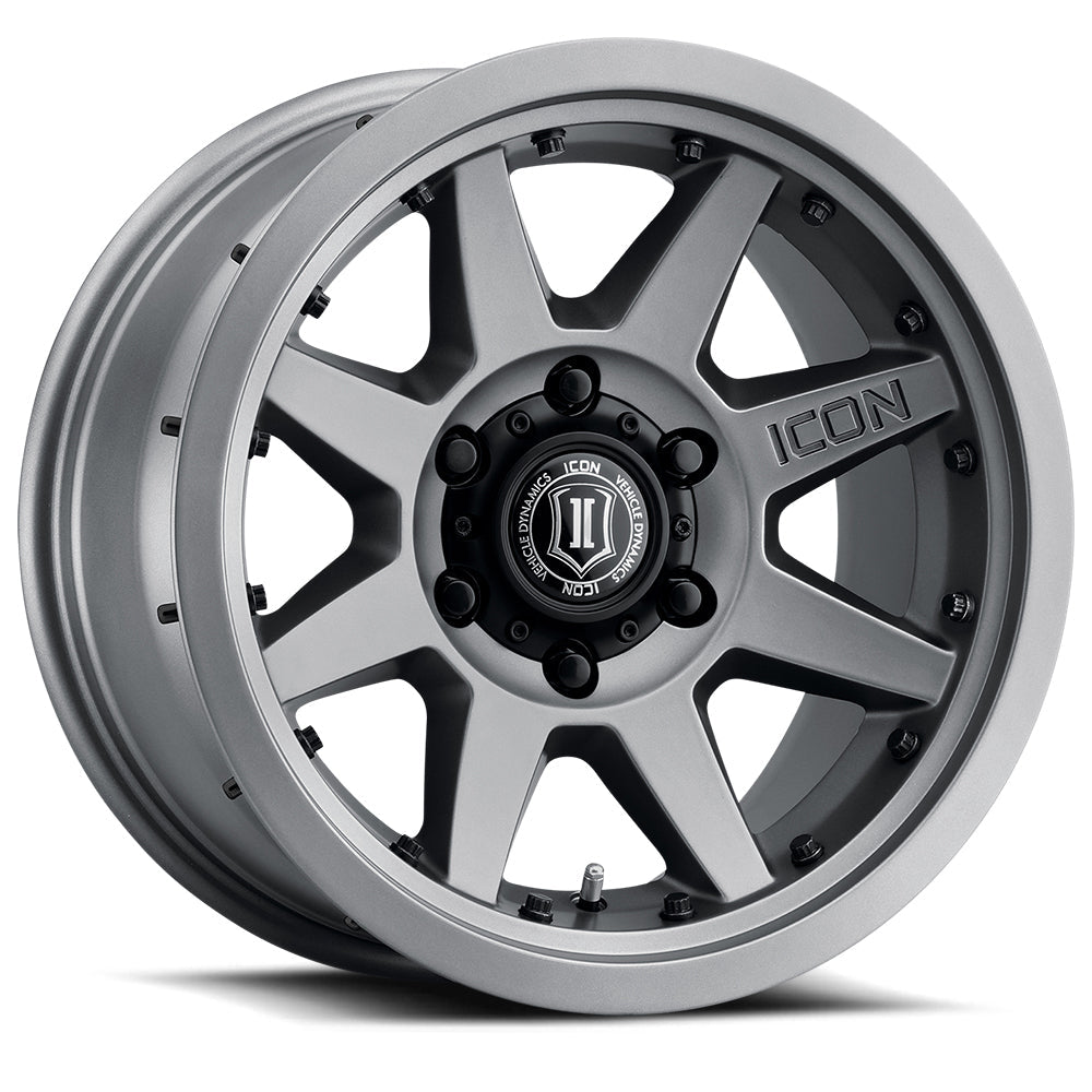 ICON Alloys Rebound Pro Titanium 17x8.5 5x4.5 0mm Offset 4.75" BS (21817856547TT)