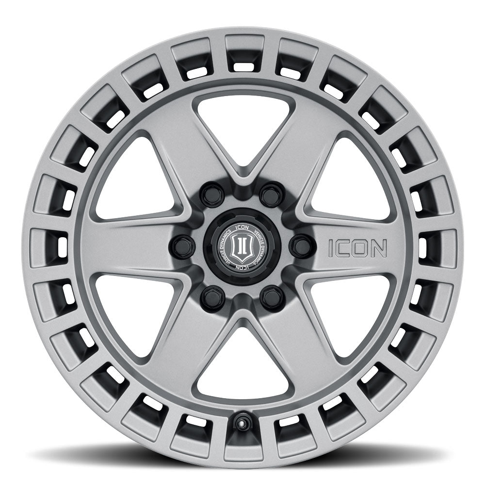 ICON Alloys Raider Titanium 17x8.5 6x5.5 0mm Offset 4.75" BS (3417858347TT)