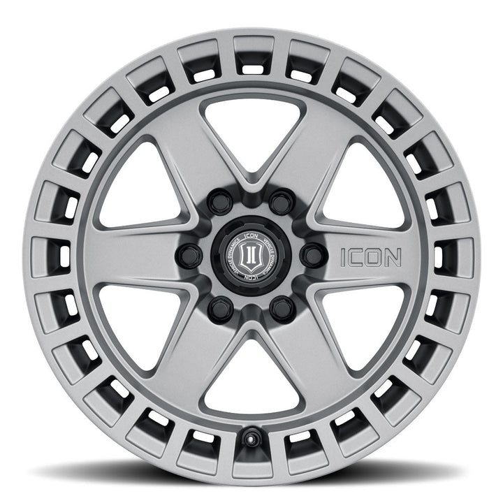 ICON Alloys Raider Titanium 17x8.5 6x5.5 0mm Offset 4.75" BS (3417858347TT)