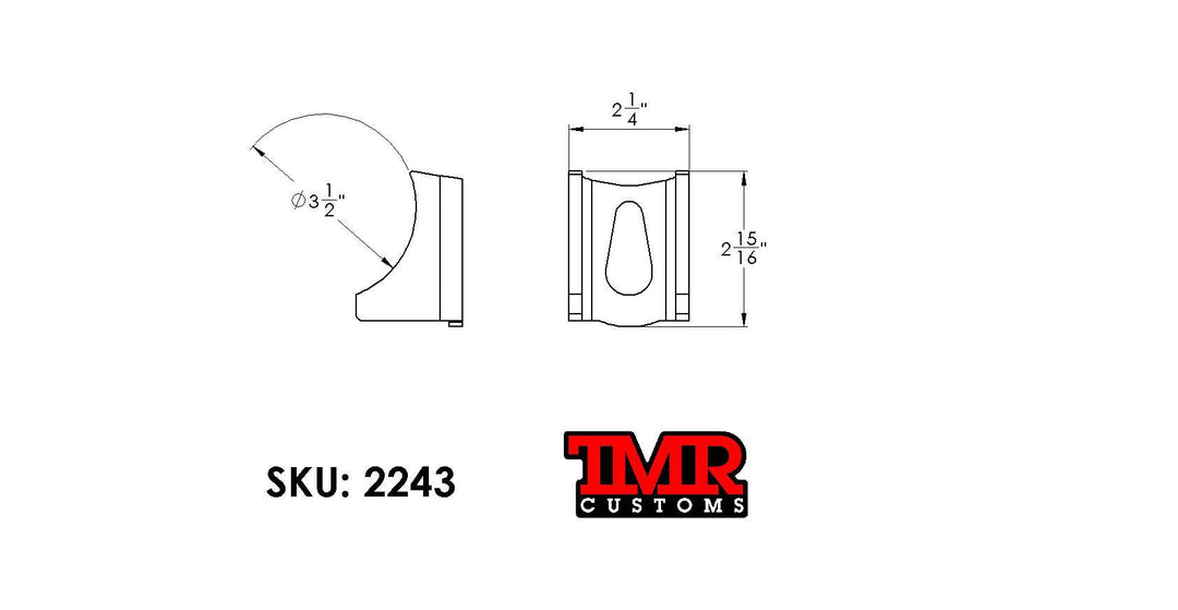 TMR Customs Ratchet strap tie-down - Axle Bracket