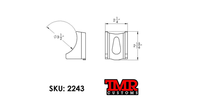 TMR Customs Ratchet strap tie-down - Axle Bracket