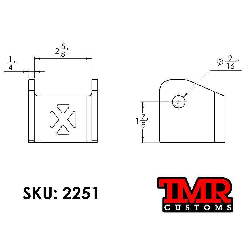 TMR Customs Truss Mount Upper Link Tower - Shorty