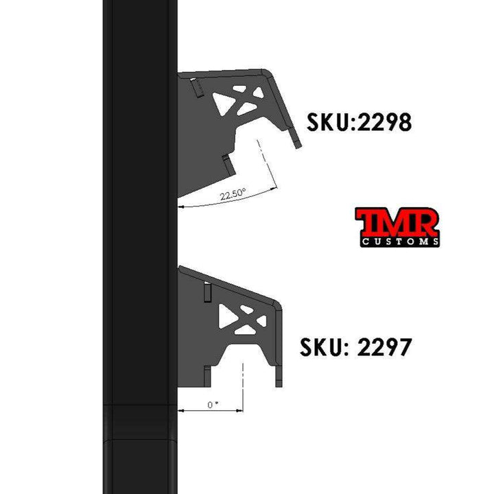 TMR Customs Frame Mount Upper Link Bracket (0 or 22 degree offset)