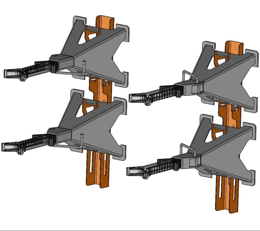 TMR Customs LARGE Jack Stand Storage Rack - PAIR