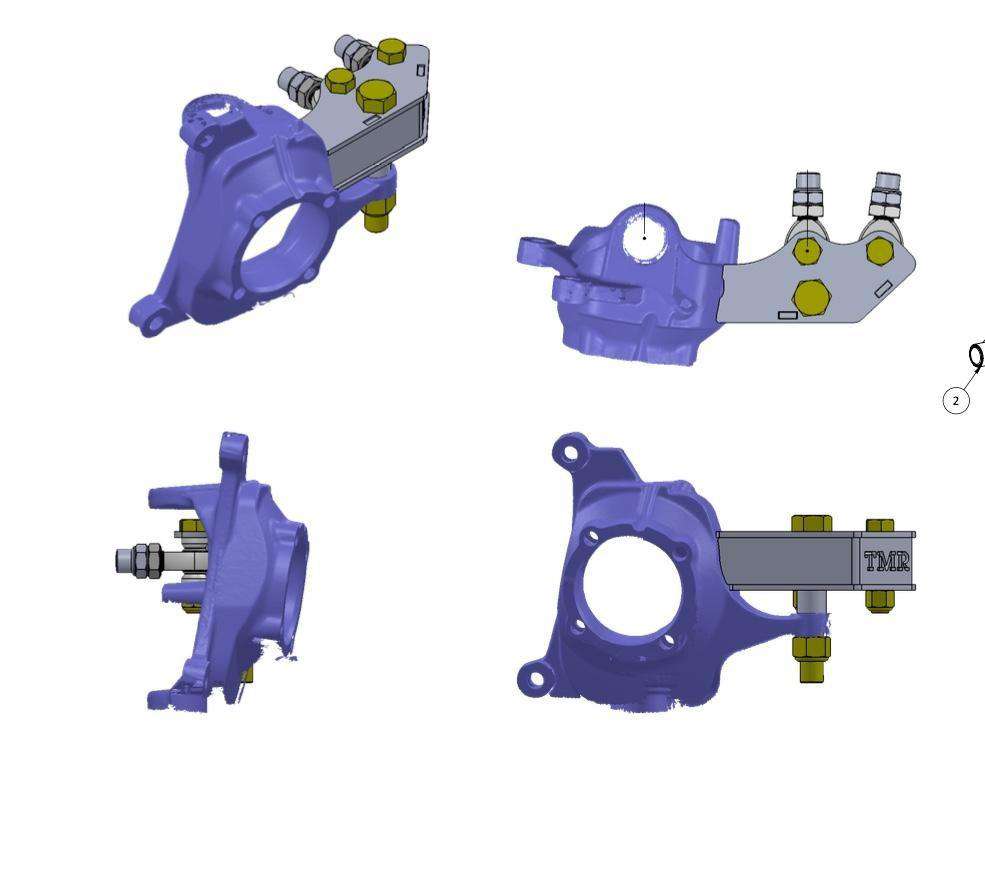 TMR Customs 99-04 Dana 60 Weld On High Steer Arms - Ford Super Duty