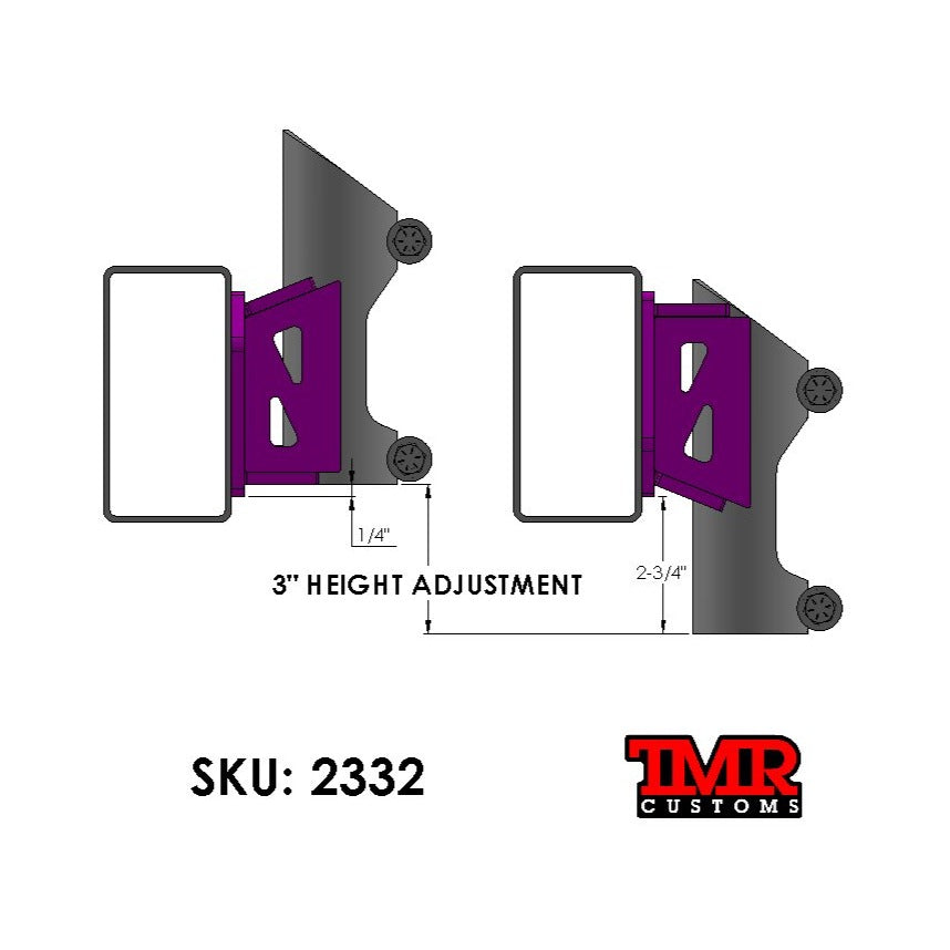 TMR Customs Bump Stop Frame Mount - 1" OFFSET