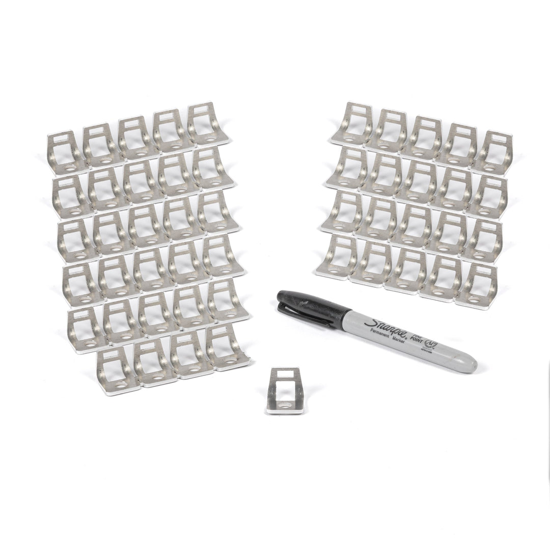 TMR Customs Stainless Steel Bolt On Zip Tie Tab/Cable Tie Tab - 50 Pack 2338