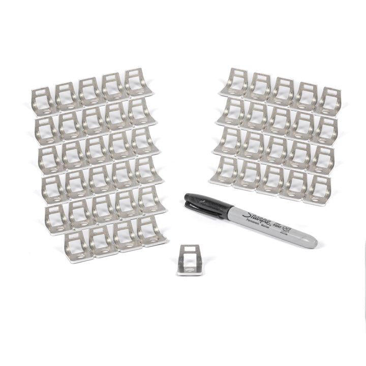 TMR Customs Stainless Steel Bolt On Zip Tie Tab/Cable Tie Tab - 50 Pack 2338