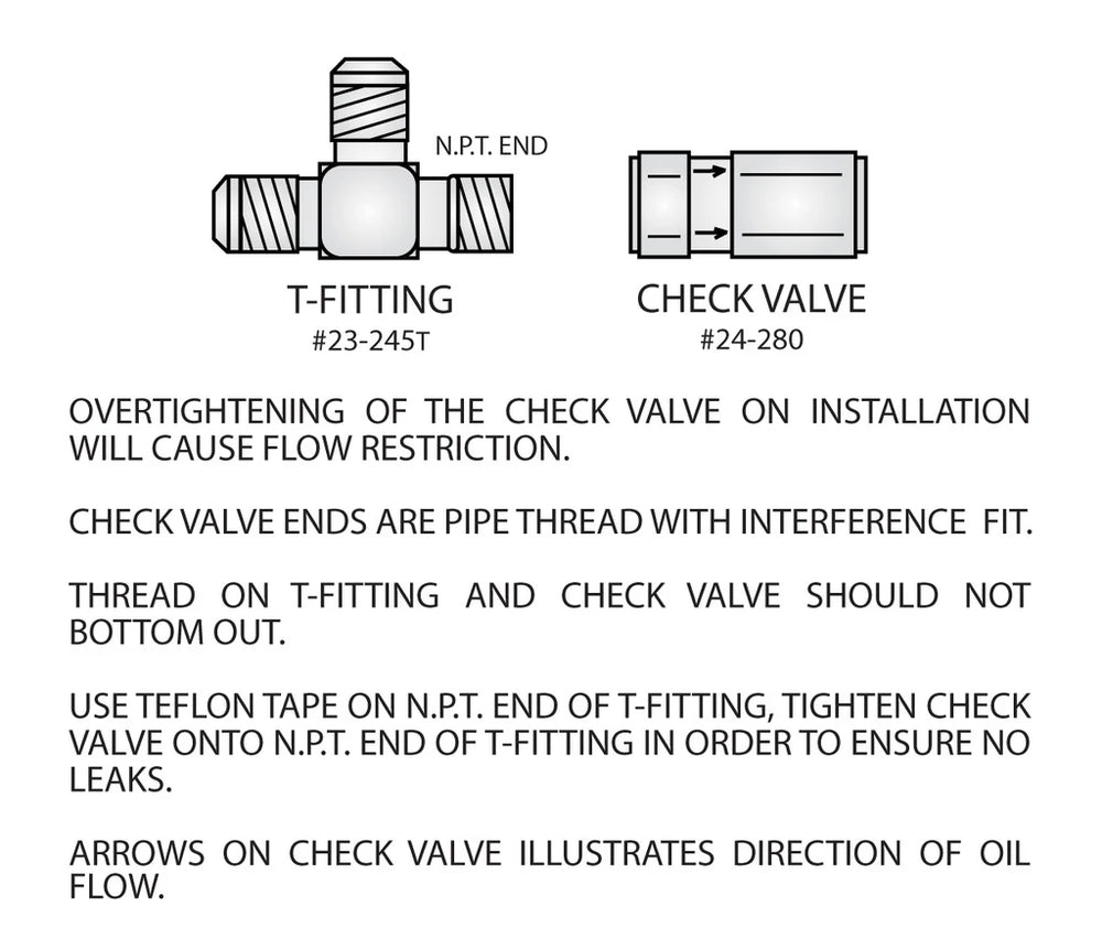 24-280 Accusump Check Valve 1/2" NPT