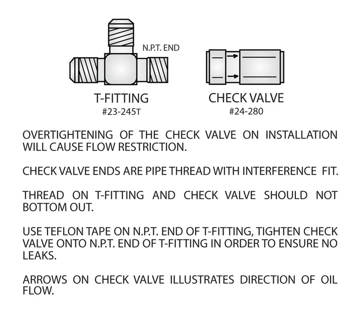 24-280 Accusump Check Valve 1/2" NPT