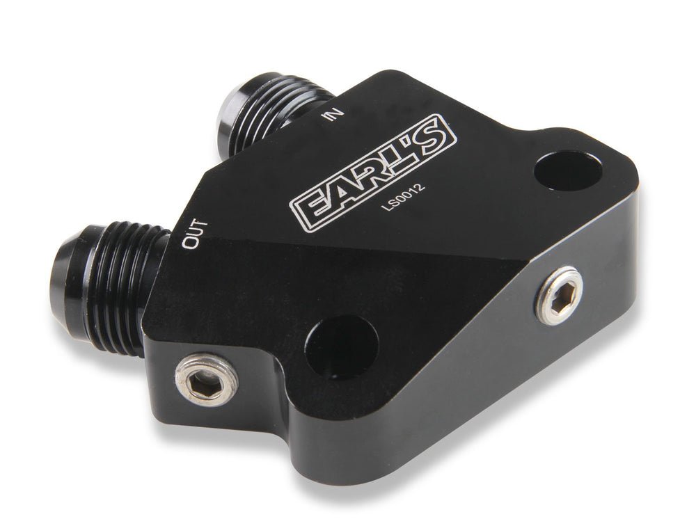 Earl's LS Side Mount Oil Cooler Adapter | SKU LS0012ERL