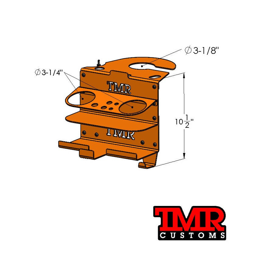 TMR Customs Weld Bottle Organizer - The Whole Shebang
