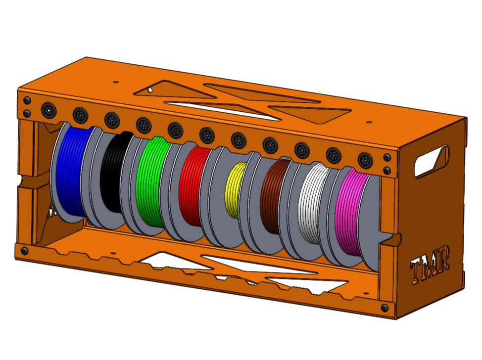 TMR Customs Large Wire Spool Organizer Rack