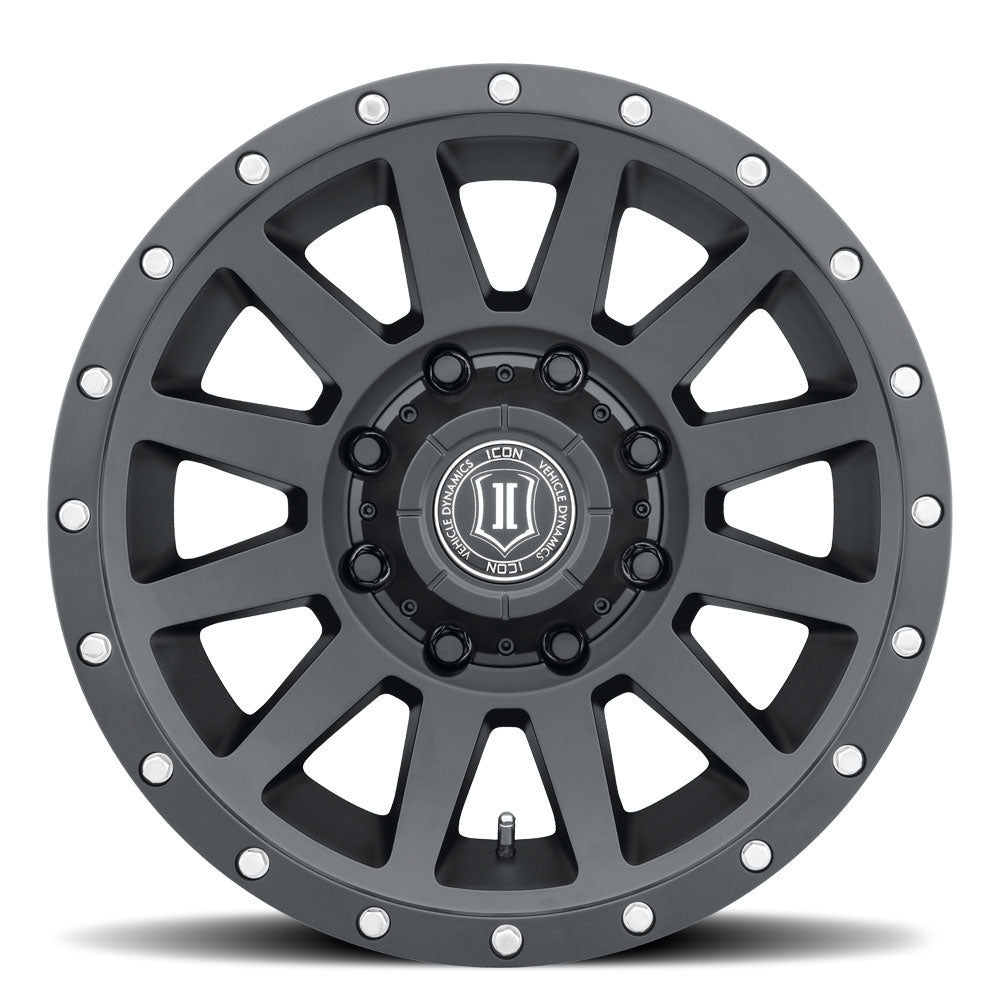 ICON Alloys Compression HD Satin Black 18x9 8x180 12mm Offset 5.5" BS (2018908955SB)