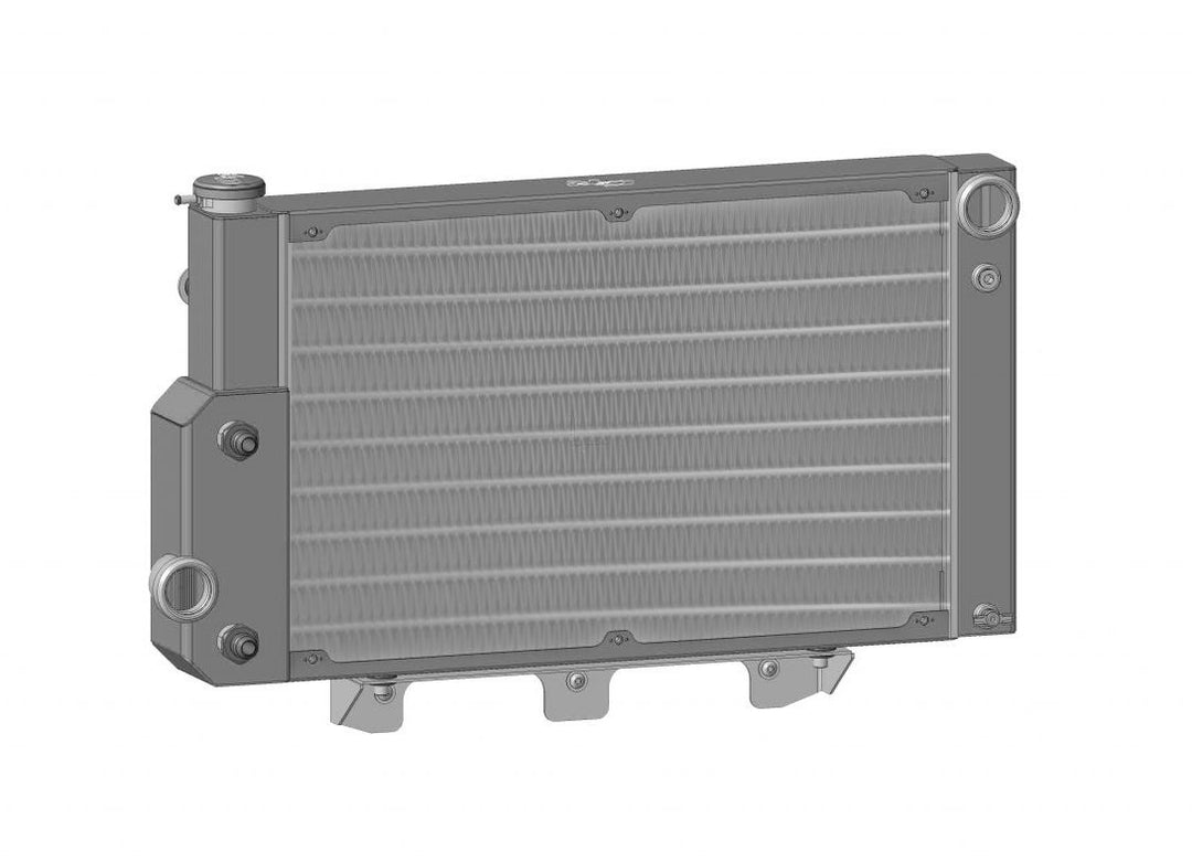 C&R Ford Mustang 1967-1970 Extruded Tube Crossflow Radiator w/ EOC SBF/BBF 25-10553