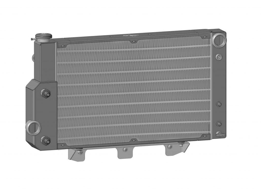 C&R Ford Mustang 1967-1970 Extruded Tube Crossflow Radiator w/ EOC & PSC SBF/BBF 25-10554