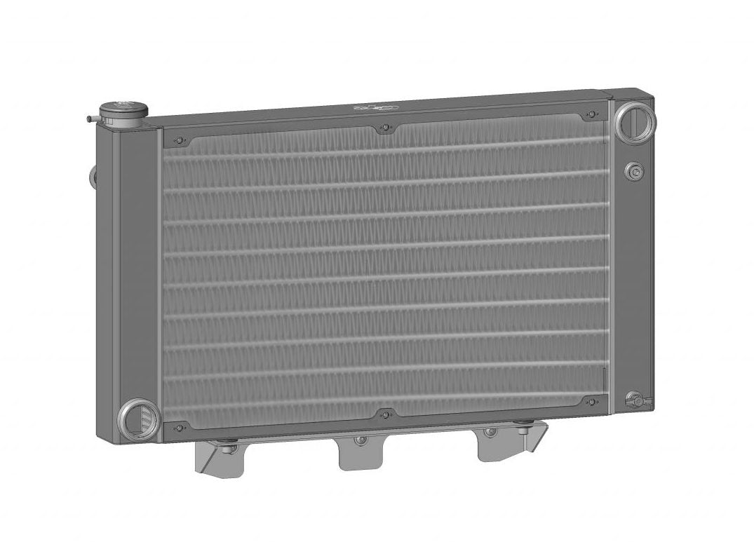 C&R Ford Mustang 1967-1970 Extruded Tube Crossflow Radiator 5.0 Coyote 25-11550