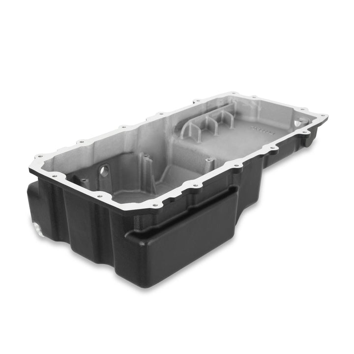 Holley Cast Aluminum Rear Sump Oil Pan - Ford Coyote Swap - Black | SKU 302-80BK