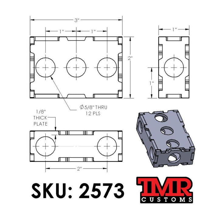 TMR Customs 123 Blocks for Fabricators - 5/8" (16mm) Tooling
