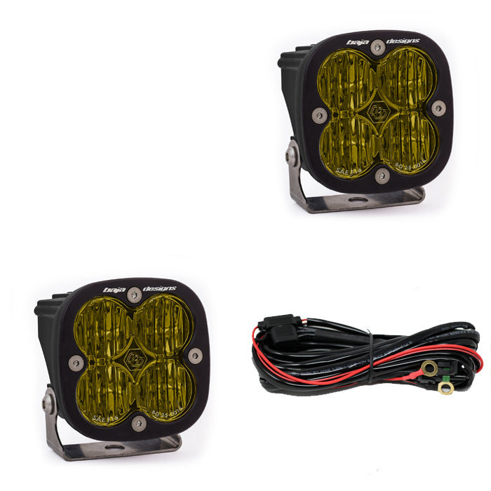 Squadron SAE Fog Lights Pair LED Wide Cornering Amber Baja Designs 257815