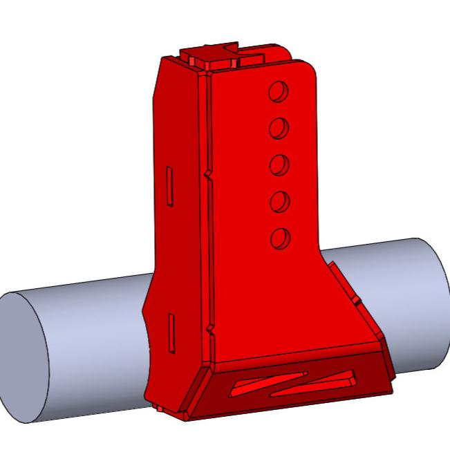 TMR Customs Adjustable Track Bar Bracket - Axle Mount - EXTENDED HEIGHT